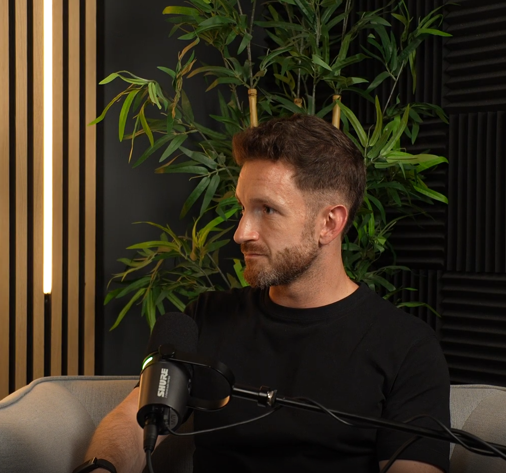 Jakob Blei speaking in the NAKED THOUGHTS studio